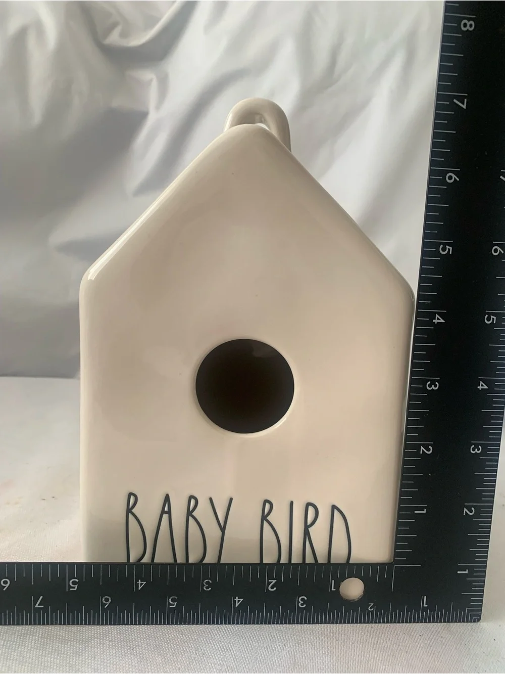 RAE DUNN Artisan Collection By Magenta Ceramic White Bird House 